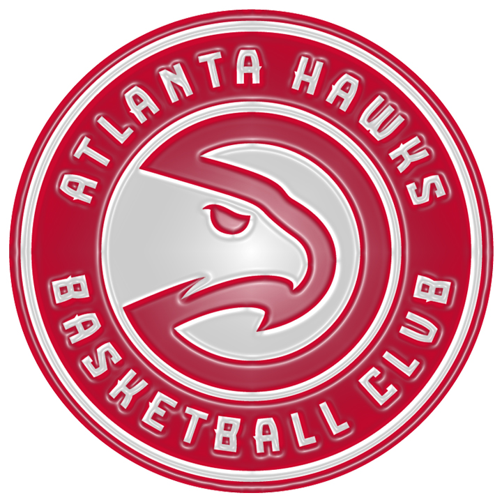 Atlanta Hawks Plastic Effect Logo iron on paper